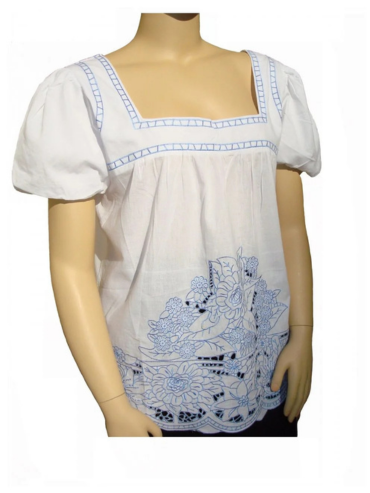 Embroidered Cut-Out Tunic.