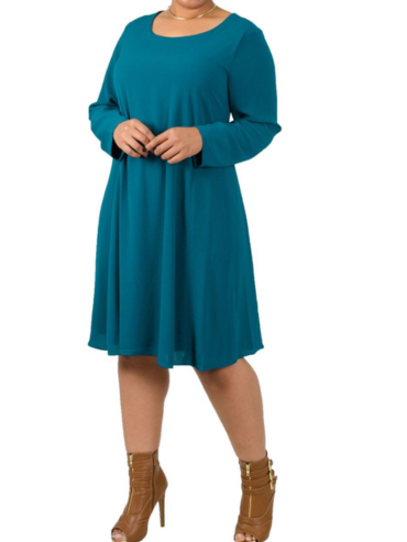 Long-Sleeves-A-Line-Dress
