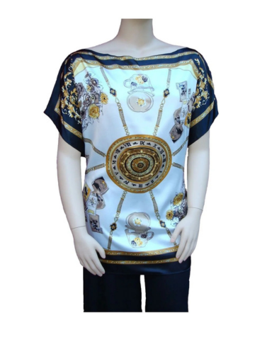 Medallion Print Blouse