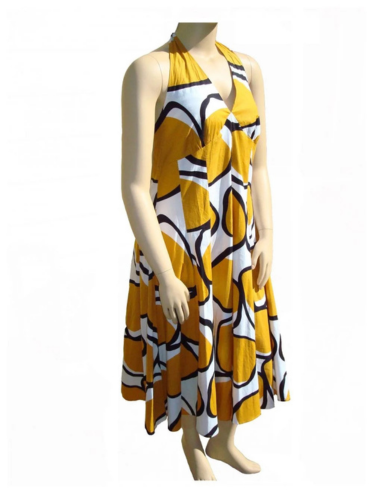 Sassy A-line halter top dress (1)